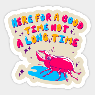 Party Beetle Sticker